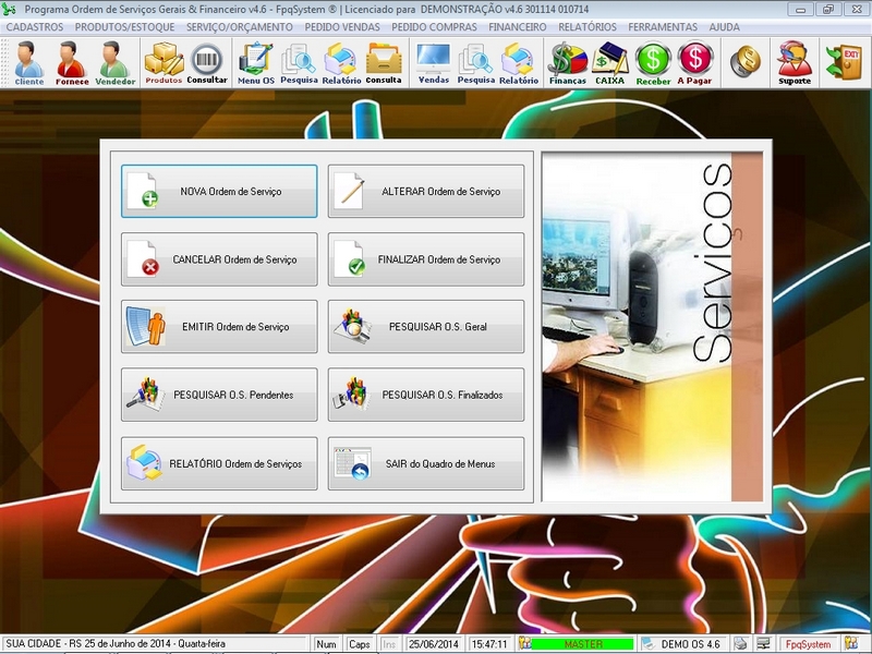 Programa Ordem de Servio Geral v4.6 - FpqSystem e Virtual Programas