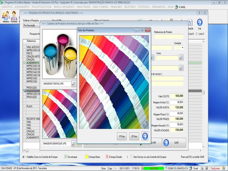 Imagens do Programa Grafica 5.5