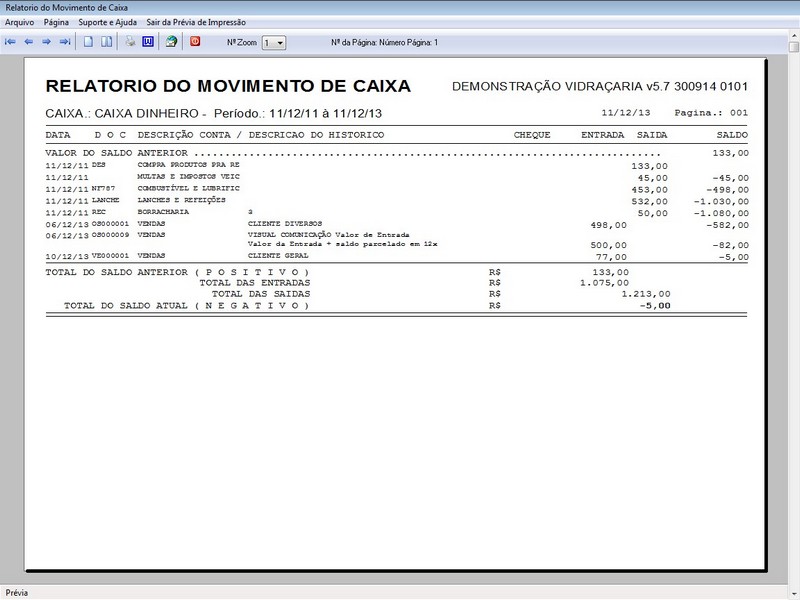 Imagens do Programa Vidraaria e Esquadria v5.7 Plus