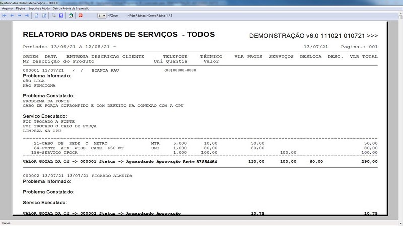 Programa OS Assistncia Tcnica 6.0 Plus