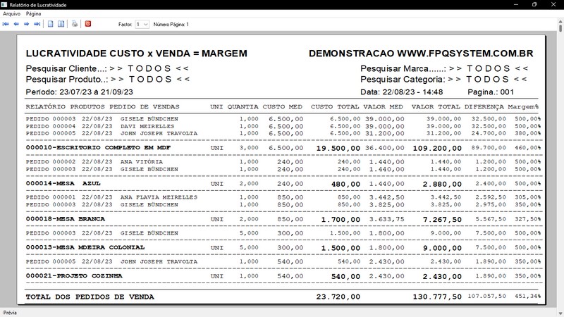 Imagens do Programa Marcenaria v6.9 Plus