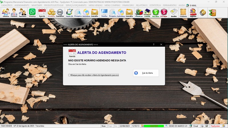 Imagens do Programa Marcenaria v6.9 Plus