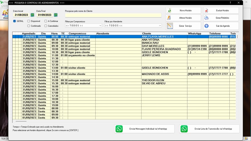 Imagem do Programa Serralheria, Agendamento e Financeiro 7.3 Plus