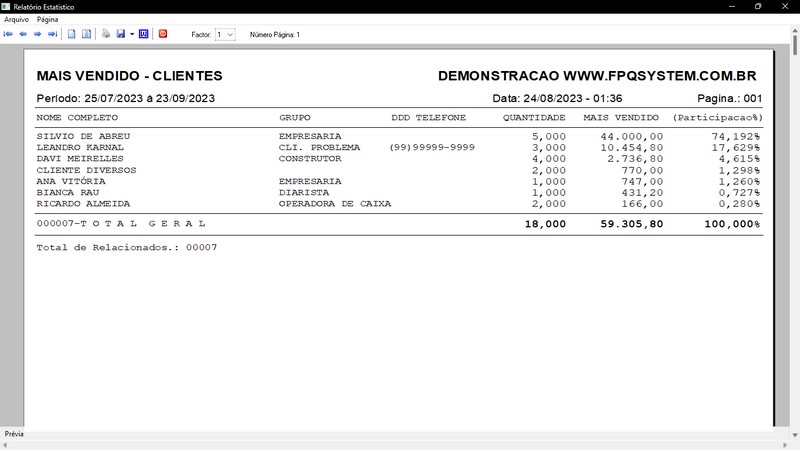 Imagens do Programa Vidraaria e Esquadria v7.7 Plus