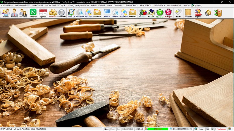 Imagens do Programa Marcenaria v7.9 Plus