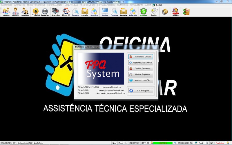 Programa OS Assistncia Tcnica para Celular 3.0 Plus