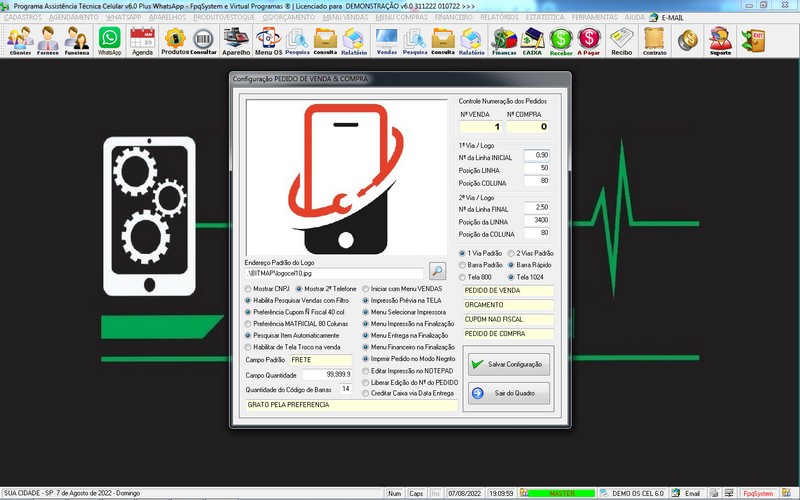 Programa OS Assistncia Tcnica para Celular 6.0 Plus