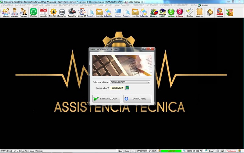 Programa OS Assistncia Tcnica para Celular 7.0 Plus