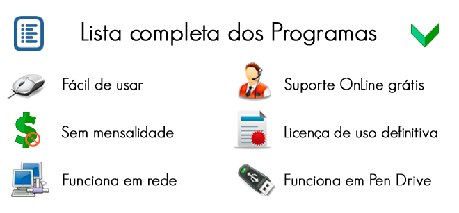 Acesse a lista de programas da FpqSystem Acesse a lista de programas da FpqSystem