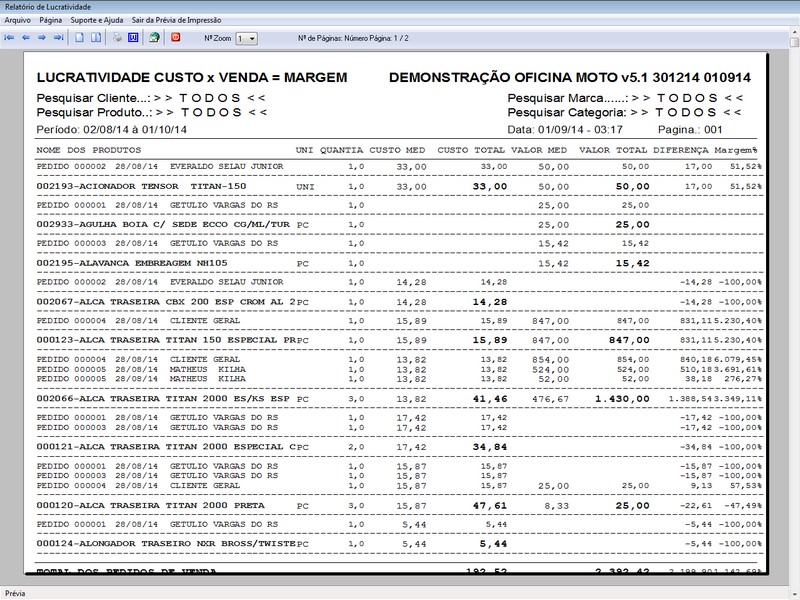 Imagens do Programa