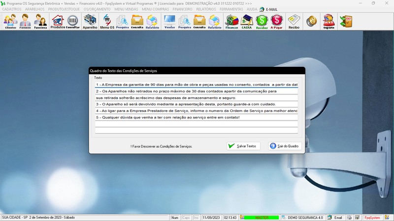 Programa OS Segurana Eletrnica v4.0 - FpqSystem