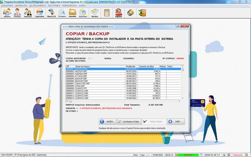 Programa OS Assistncia Tcnica para Refrigerao 1.0 Plus