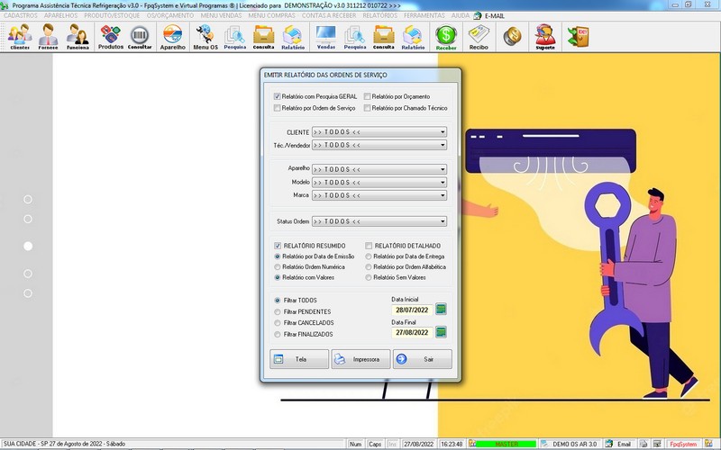 Programa OS Assistncia Tcnica para Refrigerao 3.0 Plus