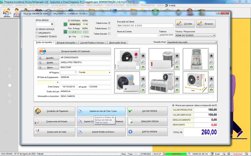 Programa OS Assistncia Tcnica para Refrigerao 3.0 Plus