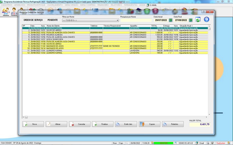 Programa OS Assistncia Tcnica para Refrigerao 4.0 Plus