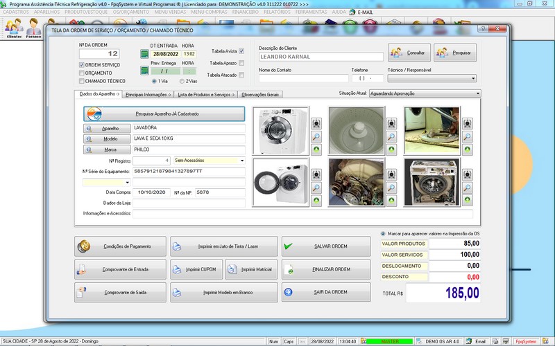 Programa OS Assistncia Tcnica para Refrigerao 4.0 Plus