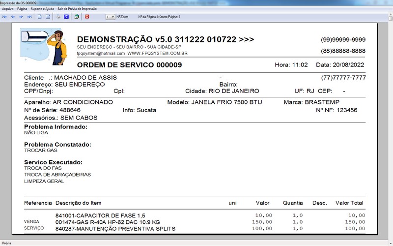 Programa OS Assistncia Tcnica para Refrigerao 5.0 Plus