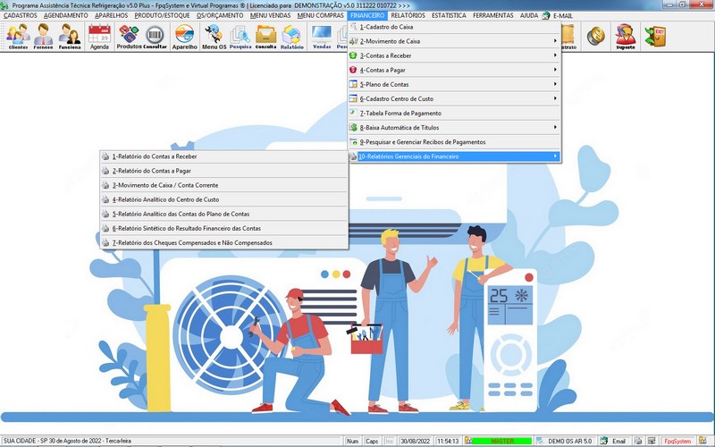 Programa OS Assistncia Tcnica para Refrigerao 5.0 Plus