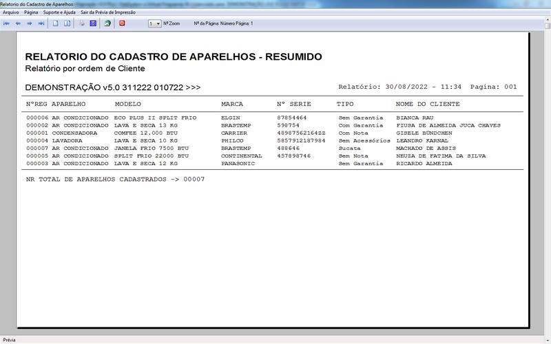 Programa OS Assistncia Tcnica para Refrigerao 5.0 Plus