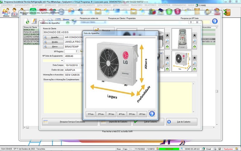 Programa OS Assistncia Tcnica para Refrigerao 6.0 Plus