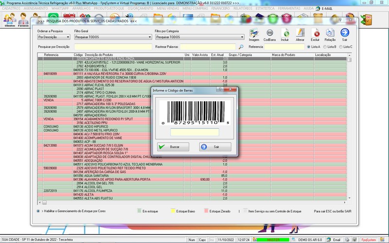 Programa OS Assistncia Tcnica para Refrigerao 6.0 Plus