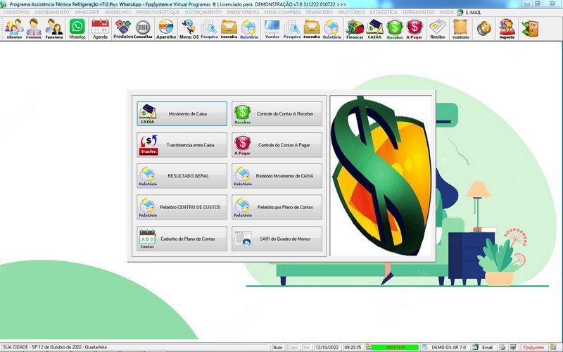 Programa OS Assistncia Tcnica para Refrigerao 7.0 Plus