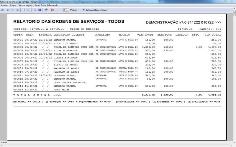 Programa OS Assistncia Tcnica para Refrigerao 7.0 Plus